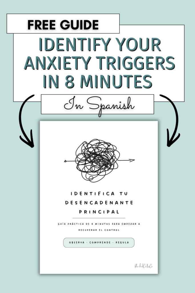 Identify your anxiety triggers in 8 minutes, in Spanish...a free resource to download. Enter your email and download straight away