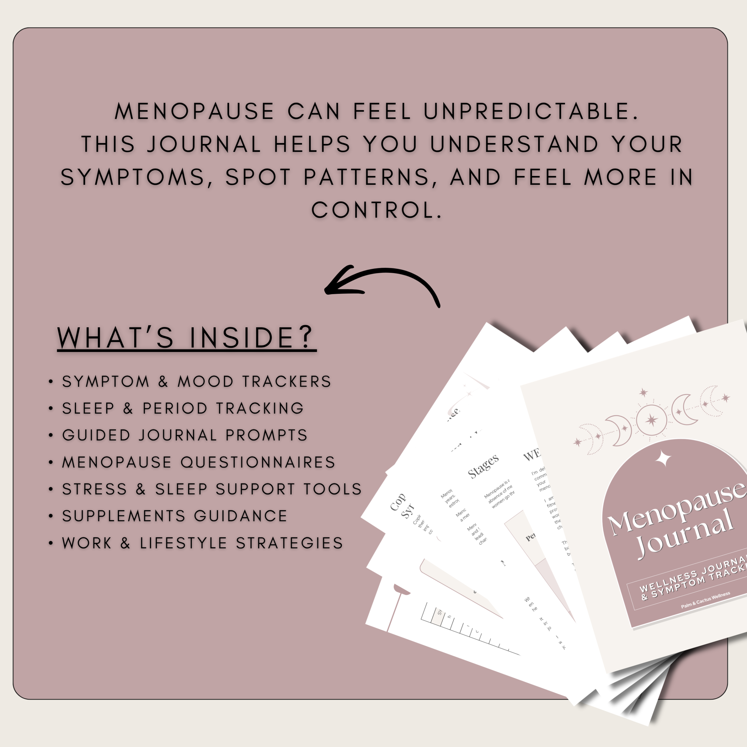 Menopause Symptom Tracker: 41-page Journal to Manage Symptoms, Sleep, Mood and Hormonal Balance - Image 6